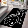 Kaws Take Black Kaws In Brown Background Rug For Bedroom Kaws Take Black Kaws In Brown Background Rug For Bedroom