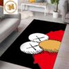 Kaws x Seasame Street Elmo And Cookie Monster Funny In White Background Rug Carpet Home Decor Kaws x Seasame Street Elmo And Cookie Monster Funny In White Background Rug Carpet Home Decor