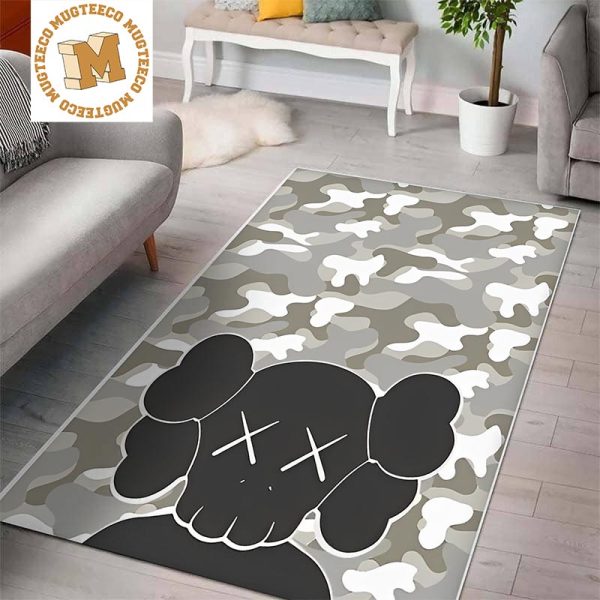 Kawx x Bape Grey Camo Hypebeast Living Room Carpet Floor Decor Kawx x Bape Grey Camo Hypebeast Living Room Carpet Floor Decor