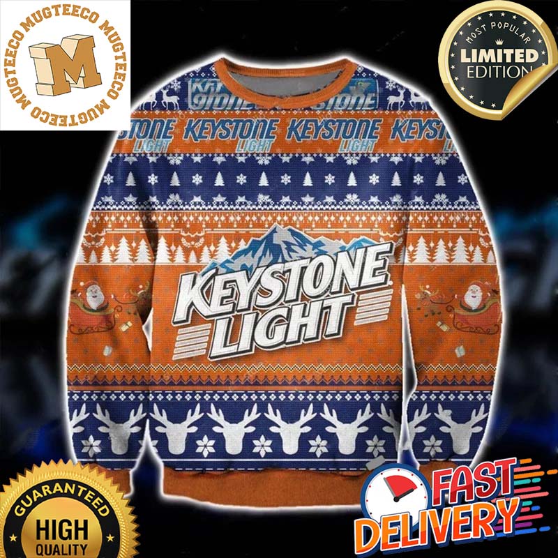 Keystone Light Christmas Ugly Sweater For Holiday 2023 Xmas Gifts Keystone Light Christmas Ugly Sweater For Holiday 2023 Xmas Gifts