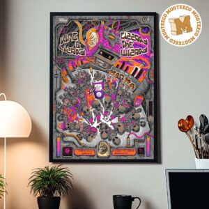 King Gizzard And The Lizard Wizard NY 2026 Event Poster At Forest Hills And Under The K Bridge On August 22 23 2026 Home Decor Poster Canvas