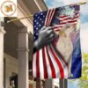 Labrador Retriever And USA Flag 4Th Of July Porch Decorations Dog Patriot Independence Day 2 Sides Garden House Flag Labrador Retriever And USA Flag 4Th Of July Porch Decorations Dog Patriot Independence Day 2 Sides Garden House Flag