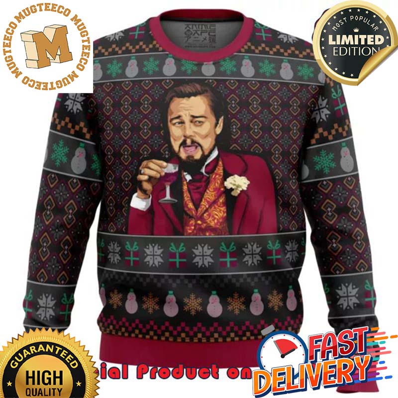 Laughing Leo DiCaprio Meme Ugly Christmas Sweater For Holiday 2023 Xmas Gifts Laughing Leo DiCaprio Meme Ugly Christmas Sweater For Holiday 2023 Xmas Gifts