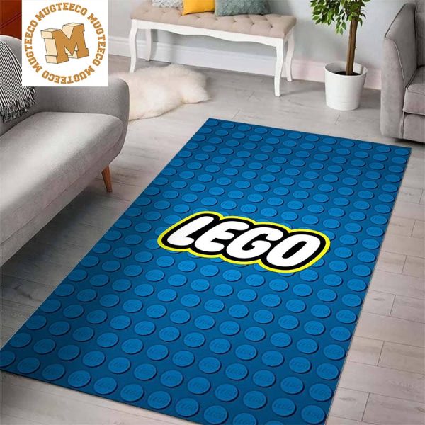 Lego Logo In Blue Board Background Area Rug Home Decor Lego Logo In Blue Board Background Area Rug Home Decor
