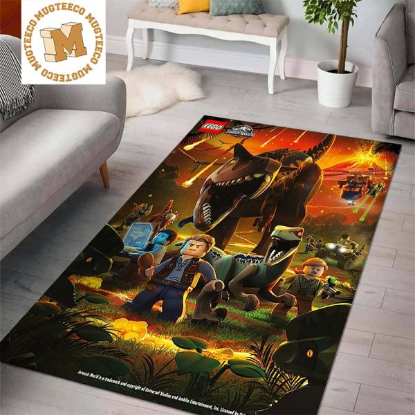 Lego The Jurassic World Original Poster Area Rug Home Decor Lego The Jurassic World Original Poster Area Rug Home Decor