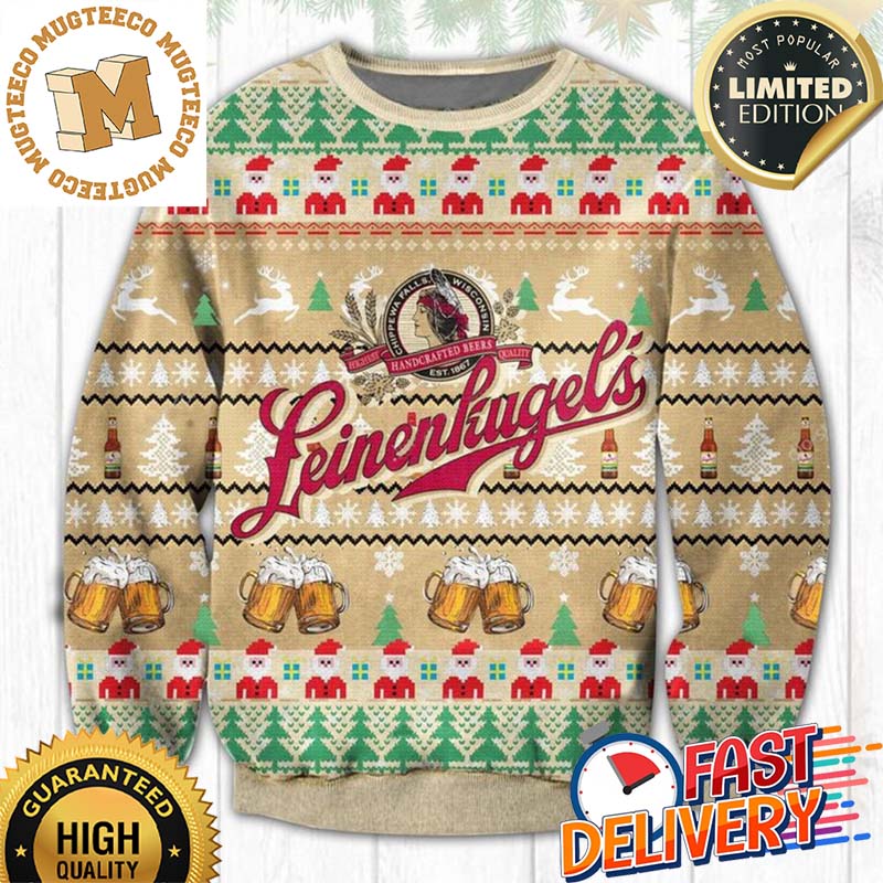 Leinenkugel's Beer Ugly Christmas Sweater For Holiday 2023 Xmas Gifts Leinenkugel's Beer Ugly Christmas Sweater For Holiday 2023 Xmas Gifts