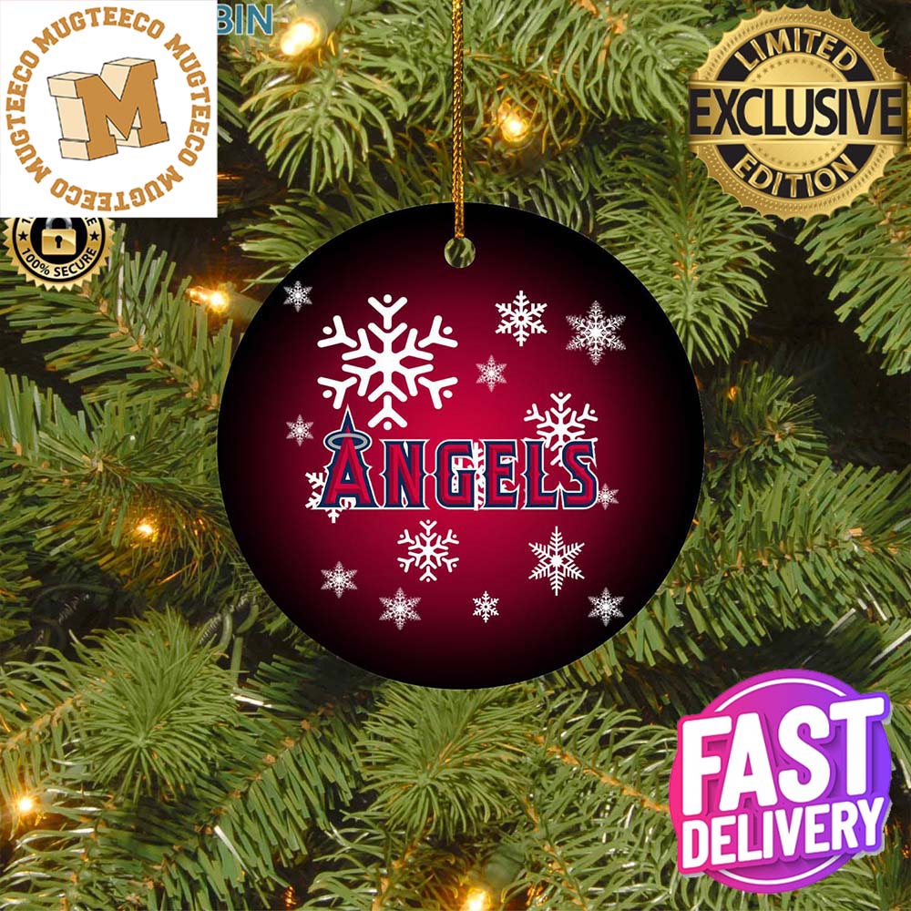 Los Angeles Angels MLB Personalized Merry Christmas Decorations Ornament Los Angeles Angels MLB Personalized Merry Christmas Decorations Ornament