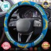 Louis Vuitton Black Monogram Pattern Steering Wheel Cover