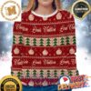 Louis Vuitton Christmas Version Red Ugly Sweater For Holiday 2023 Xmas Gifts