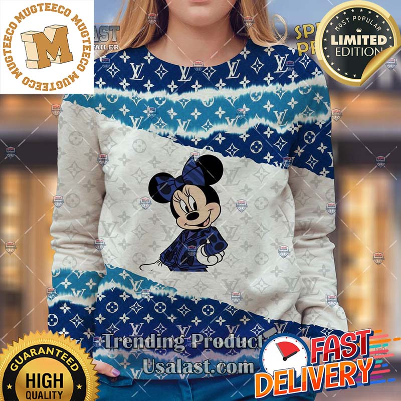 Louis Vuitton Mickey Mouse Navy Ugly Sweater For Holiday 2023 Xmas Gifts Louis Vuitton Mickey Mouse Navy Ugly Sweater For Holiday 2023 Xmas Gifts