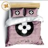 Louis Vuitton LV Big Logo Black Monogram Pattern Bedding Set