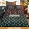 Louis Vuitton Paris With Checker Board Effect Signature Monogram Bedding Set