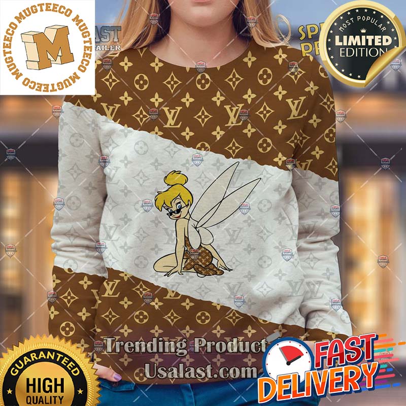 Louis Vuitton Tinker Bell Disney Version Ugly Sweater For Holiday 2023 Xmas Gifts Louis Vuitton Tinker Bell Disney Version Ugly Sweater For Holiday 2023 Xmas Gifts