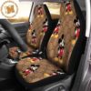 Luxury Louis Vuitton 3D Colors Logo Signature Monogram Pattern Car Seat Covers Luxury Louis Vuitton 3D Colors Logo Signature Monogram Pattern Car Seat Covers