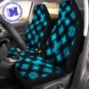 Luxury Louis Vuitton Black And White Logo Signature Monogram Pattern Car Seat Cover Luxury Louis Vuitton Black And White Logo Signature Monogram Pattern Car Seat Cover