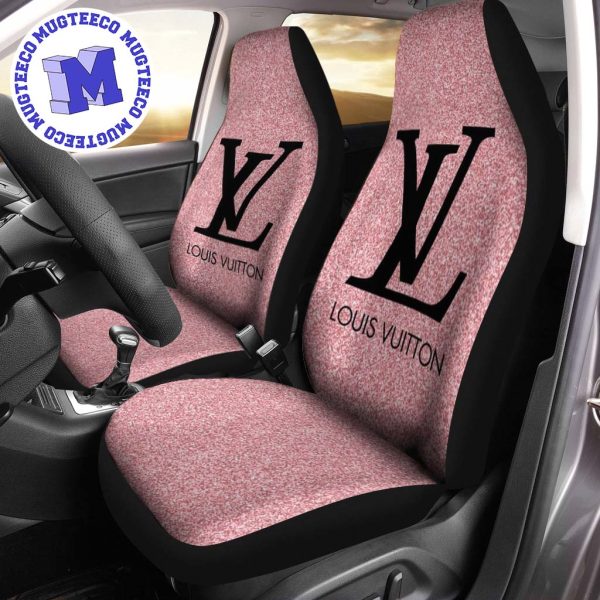 Luxury Louis Vuitton Pink Twinkle Colors Signature Monogram Pattern Car Seat Cover Luxury Louis Vuitton Pink Twinkle Colors Signature Monogram Pattern Car Seat Cover