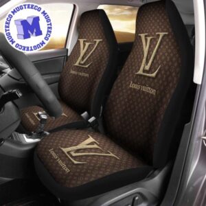 Luxury Louis Vuitton Signature Monogram Pattern Car Seat Cover