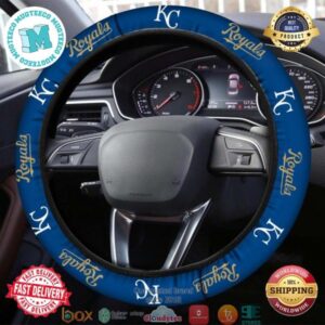 MLB Kansas City Royals Blue Steering Wheel Cover