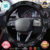 MLB Miami Marlins Black Steering Wheel Cover MLB Miami Marlins Black Steering Wheel Cover