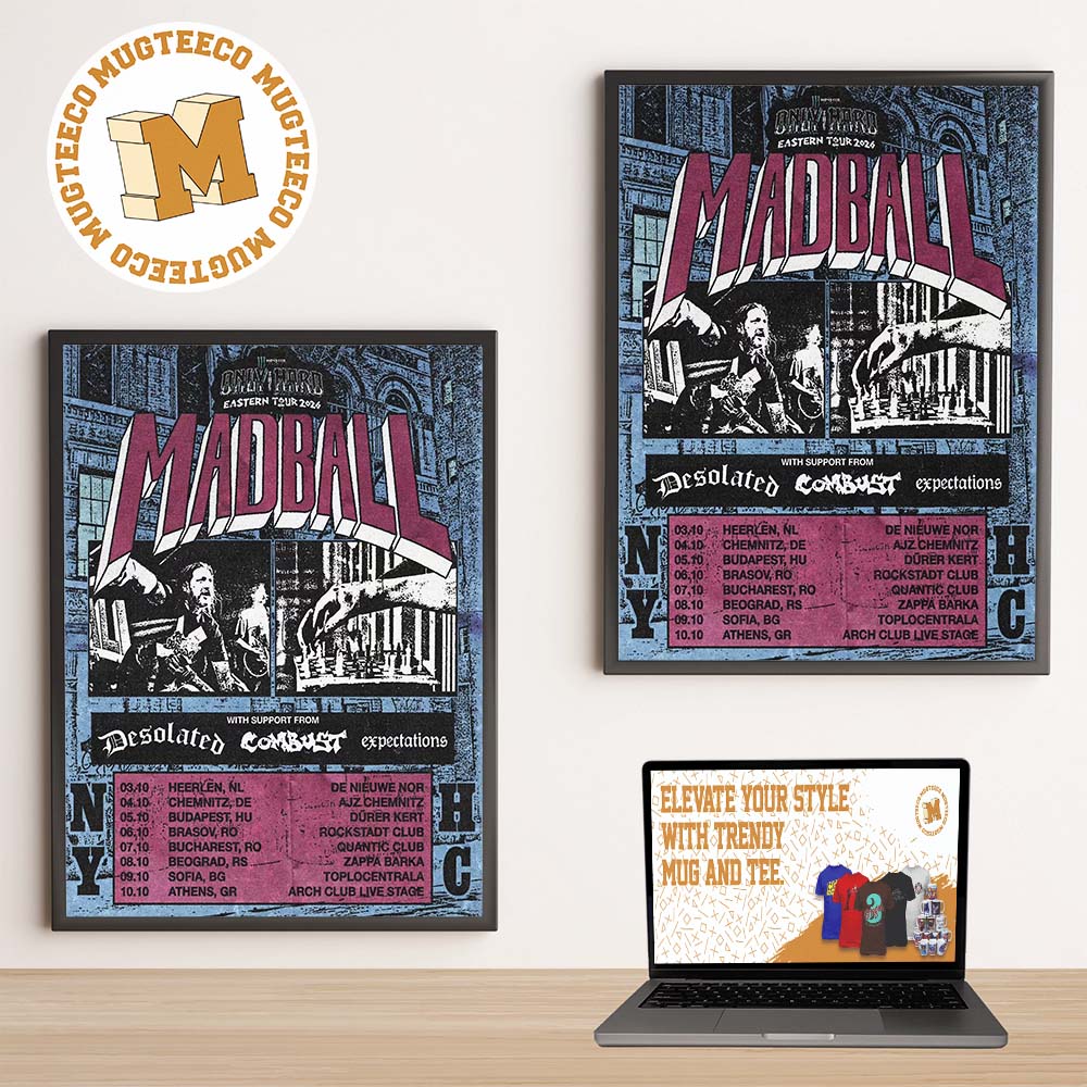 Madball Only The Hard Eastern Tour 2026 EU Home Decor Poster Canvas Madball Only The Hard Eastern Tour 2026 EU Home Decor Poster Canvas