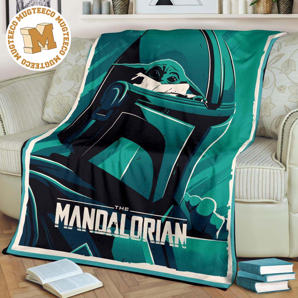 Mandalorian Fleece Blanket Funny Baby Yoda Bounty Hunter Mandalorian Fleece Blanket Funny Baby Yoda Bounty Hunter
