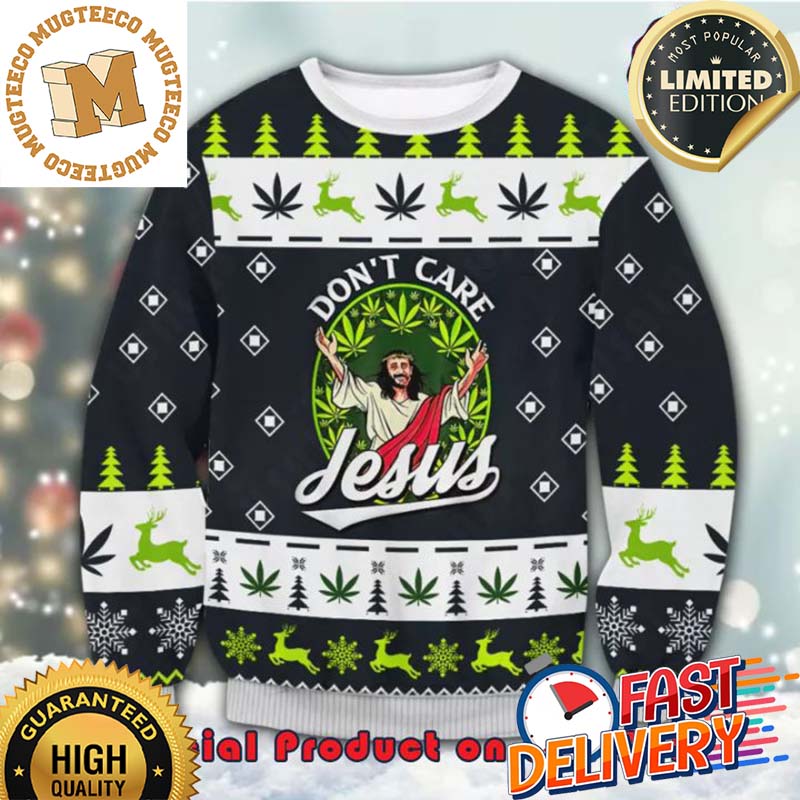 Marijuanas Jesus Cannabis Ugly Christmas Sweater For Holiday 2023 Xmas Gifts Marijuanas Jesus Cannabis Ugly Christmas Sweater For Holiday 2023 Xmas Gifts