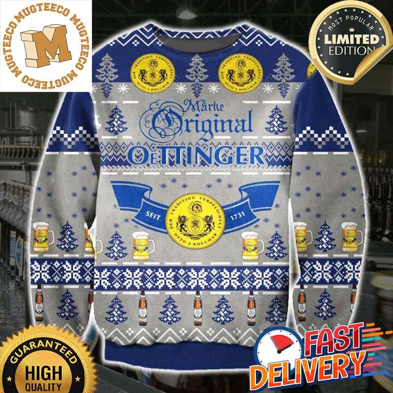 Marke Original Oettinger Weissbier Ugly Christmas Sweater For Holiday 2023 Xmas Gifts Marke Original Oettinger Weissbier Ugly Christmas Sweater For Holiday 2023 Xmas Gifts