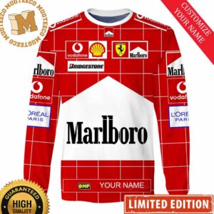 Marlboro Scuderia Ferrari Branded Ugly Christmas Sweater