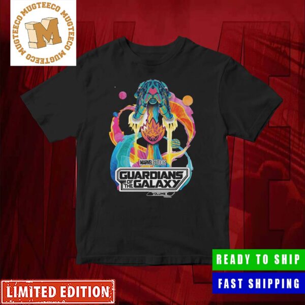 Marvel Guardians Of The Galaxy 3 Colorful Spaceship Merchandise T-Shirt Marvel Guardians Of The Galaxy 3 Colorful Spaceship Merchandise T-Shirt