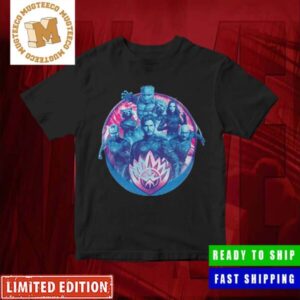 Marvel Guardians Of The Galaxy 3 Team Up Holographic Design Merchandise T-Shirt