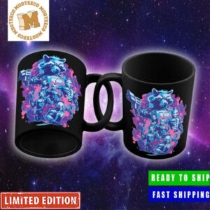 Marvel Guardians Of The Galaxy Vol 3 Team Up Rocket Racoon Watercolor Artwork Merchandise Mug