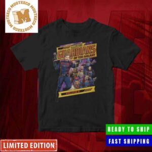 Marvel Guardians Of The Galaxy Vol 3 Team Up Star Lord Comic Style Artwork Merchandise T-Shirt