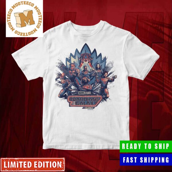 Marvel Guardians Of The Galaxy Volume 3 Line Up All Core Members Merchandise T-Shirt Marvel Guardians Of The Galaxy Volume 3 Line Up All Core Members Merchandise T-Shirt