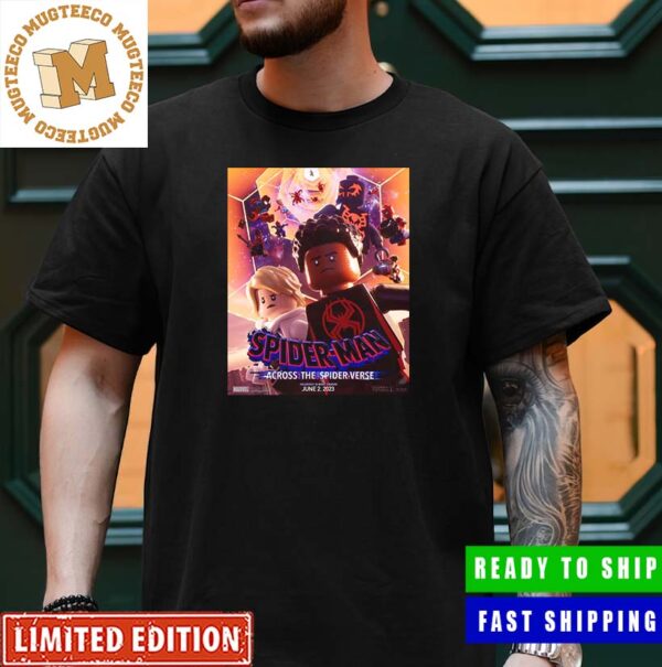 Marvel Spider-Man Across The Spider-Verse Lego Style Unisex T-Shirt Marvel Spider-Man Across The Spider-Verse Lego Style Unisex T-Shirt