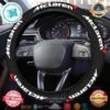 Mercedes Golden Logo On Golden Monogram Pattern Steering Wheel Cover