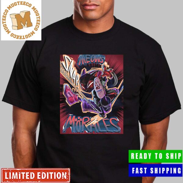 Meow Morales In Spider Man Across The Spider Verse Premium Unisex T-Shirt Meow Morales In Spider Man Across The Spider Verse Premium Unisex T-Shirt