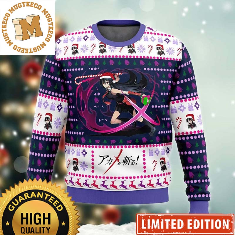 Merry Xmas Akame Ga Kill Christmas Ugly Sweater Merry Xmas Akame Ga Kill Christmas Ugly Sweater