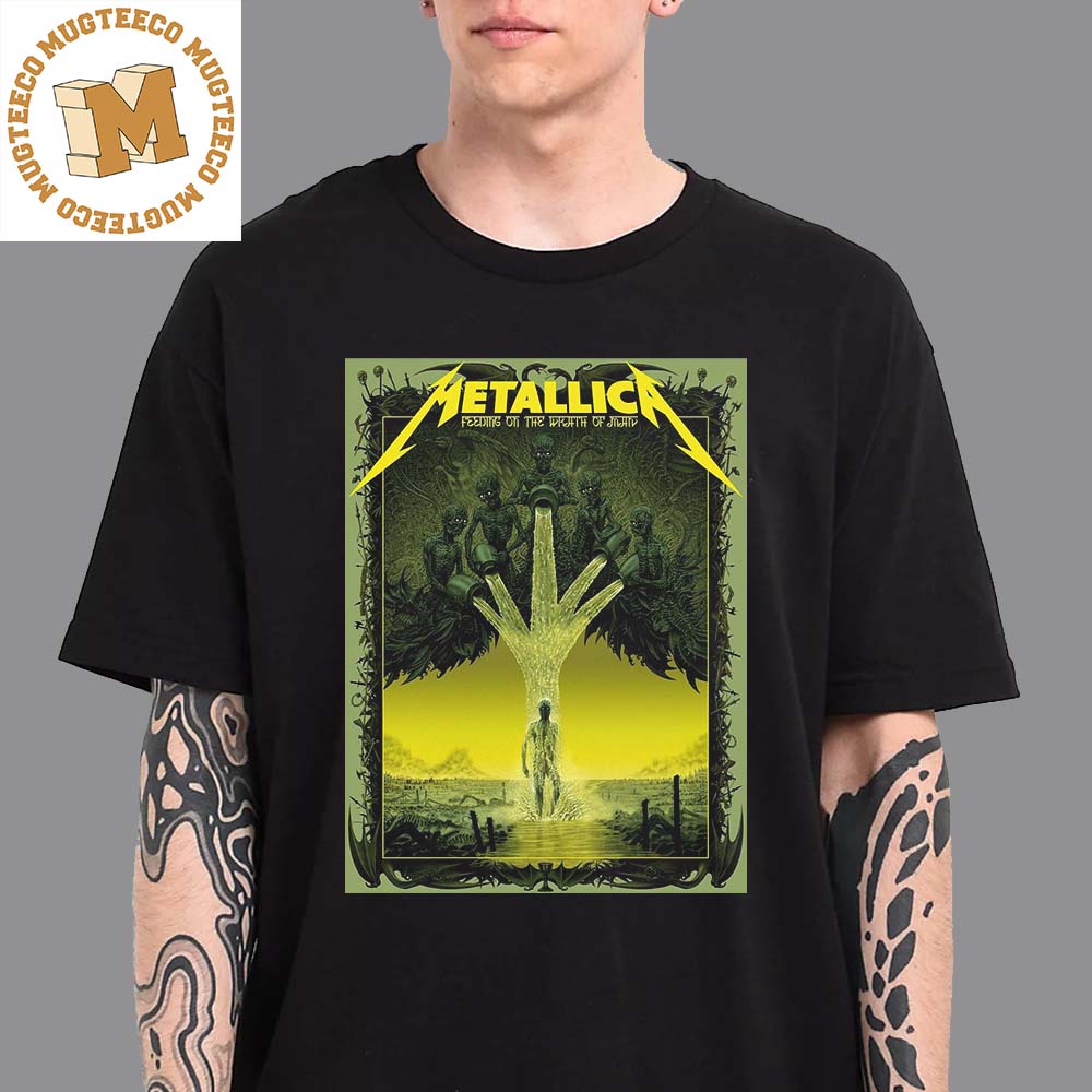Metallica 72 Season Poster Series Feeding On The Wrath Of Man Unisex T-Shirt Metallica 72 Season Poster Series Feeding On The Wrath Of Man Unisex T-Shirt