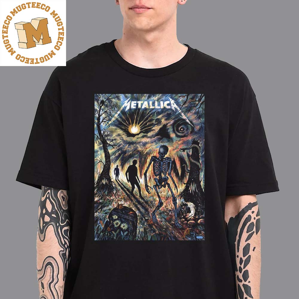 Metallica 72 Season Poster Series Sleep Walk My Life Away Unisex T-Shirt Metallica 72 Season Poster Series Sleep Walk My Life Away Unisex T-Shirt