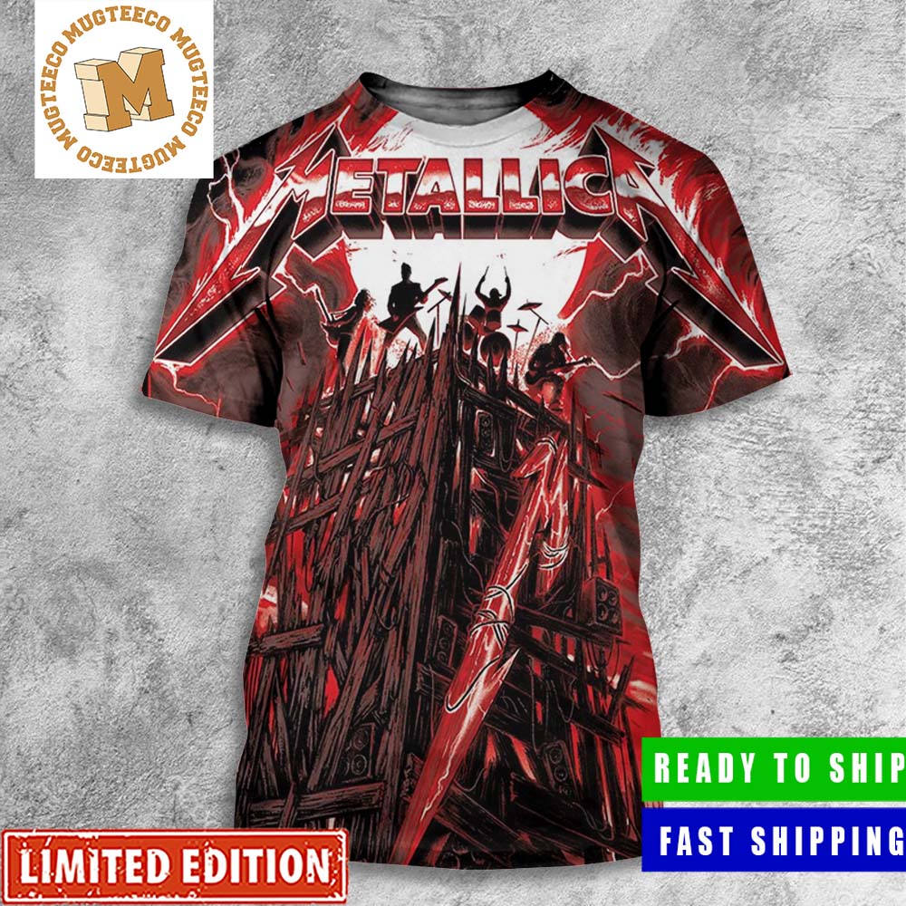 Metallica Exclusive Colorway Official Pop Up Poster For M72 Montreal All Over Print Shirt Metallica Exclusive Colorway Official Pop Up Poster For M72 Montreal All Over Print Shirt