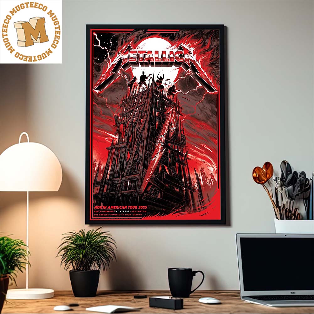 Metallica Exclusive Colorway Official Pop Up Poster For M72 Montreal Home Decor Poster Canvas Metallica Exclusive Colorway Official Pop Up Poster For M72 Montreal Home Decor Poster Canvas