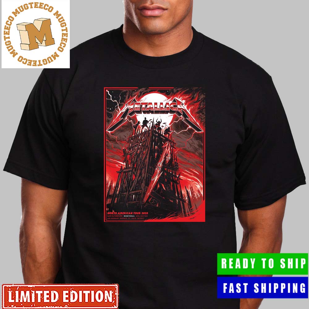 Metallica Exclusive Colorway Official Pop Up Poster For M72 Montreal Unisex T-Shirt Metallica Exclusive Colorway Official Pop Up Poster For M72 Montreal Unisex T-Shirt