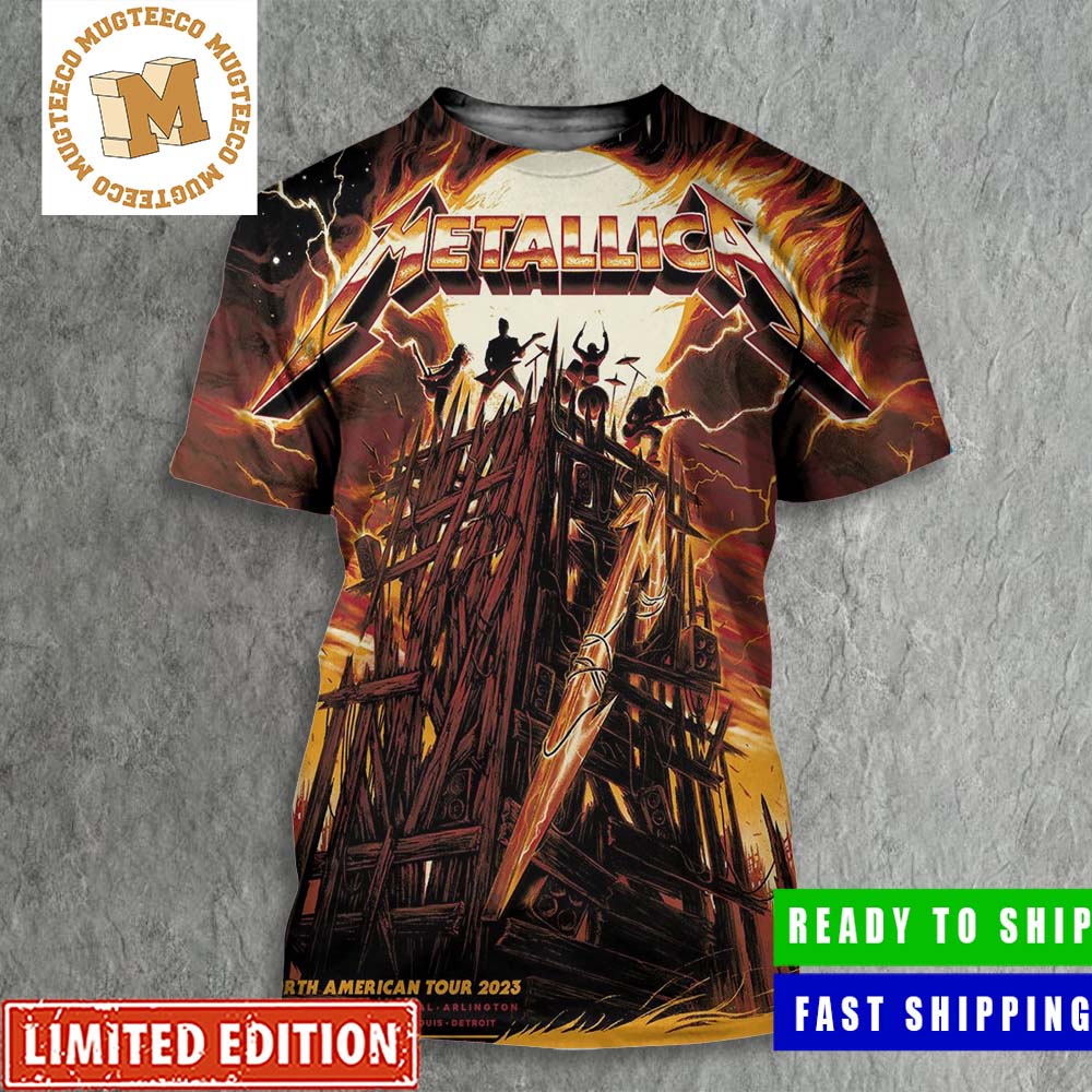 Metallica Exclusive Colorway Pop Up Shop Poster For M72 Phoenix Of M72 World Tour North American Tour 2023 All Over Print Shirt Metallica Exclusive Colorway Pop Up Shop Poster For M72 Phoenix Of M72 World Tour North American Tour 2023 All Over Print Shirt