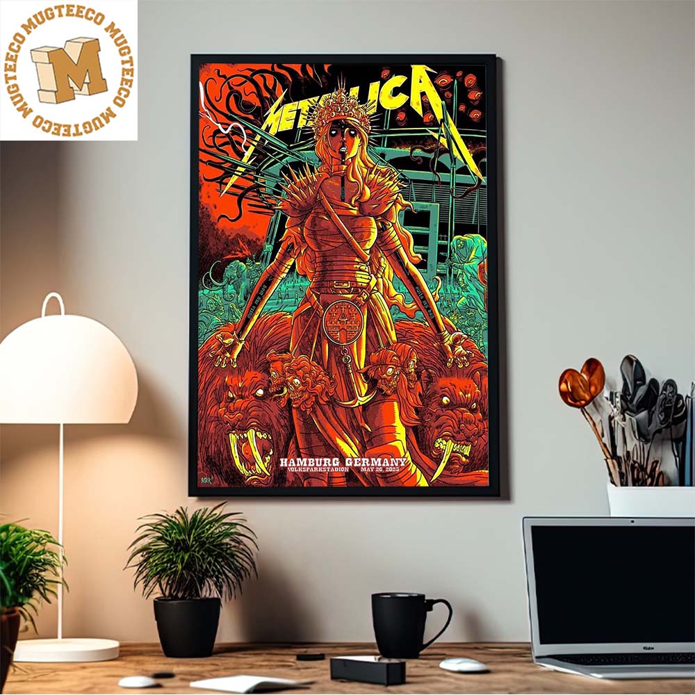 Metallica Hamburg Germany In M72 World Tour Decor Poster Canvas Metallica Hamburg Germany In M72 World Tour Decor Poster Canvas