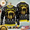 Metallica Logo With Santa Hat Reindeer Black And Red Ugly Christmas Sweater Metallica Logo With Santa Hat Reindeer Black And Red Ugly Christmas Sweater