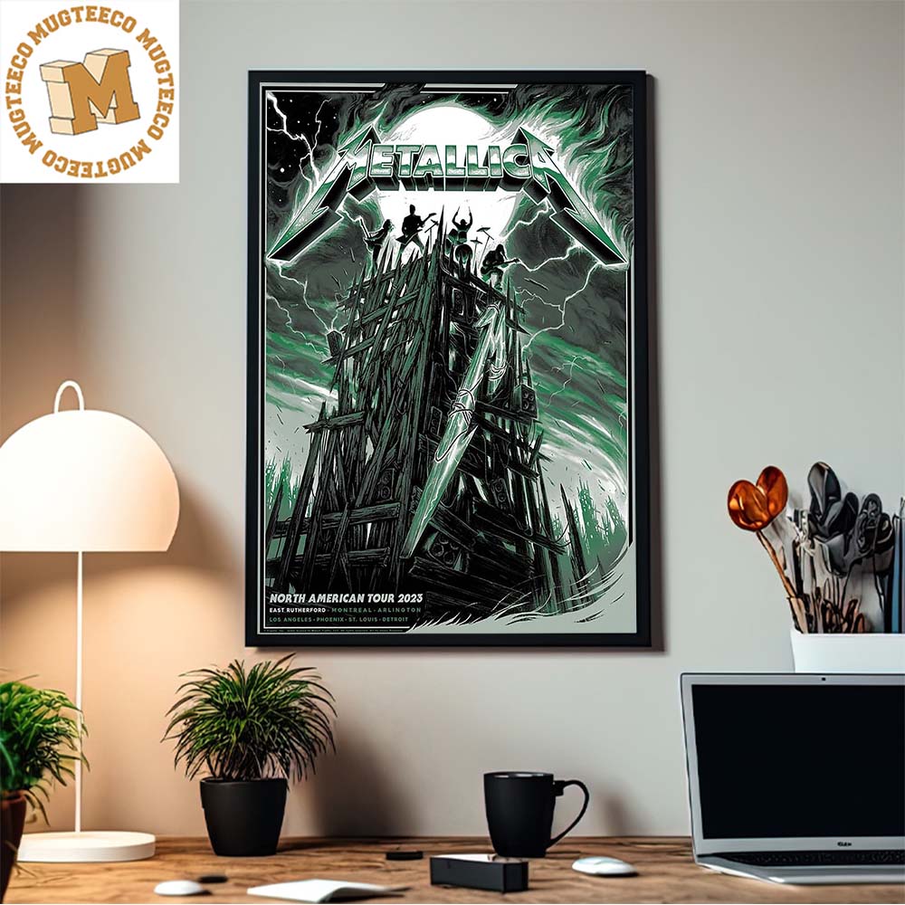 Metallica M72 World Tour North American Tour 2023 East Rutherford August 6th Decor Poster Canvas Metallica M72 World Tour North American Tour 2023 East Rutherford August 6th Decor Poster Canvas