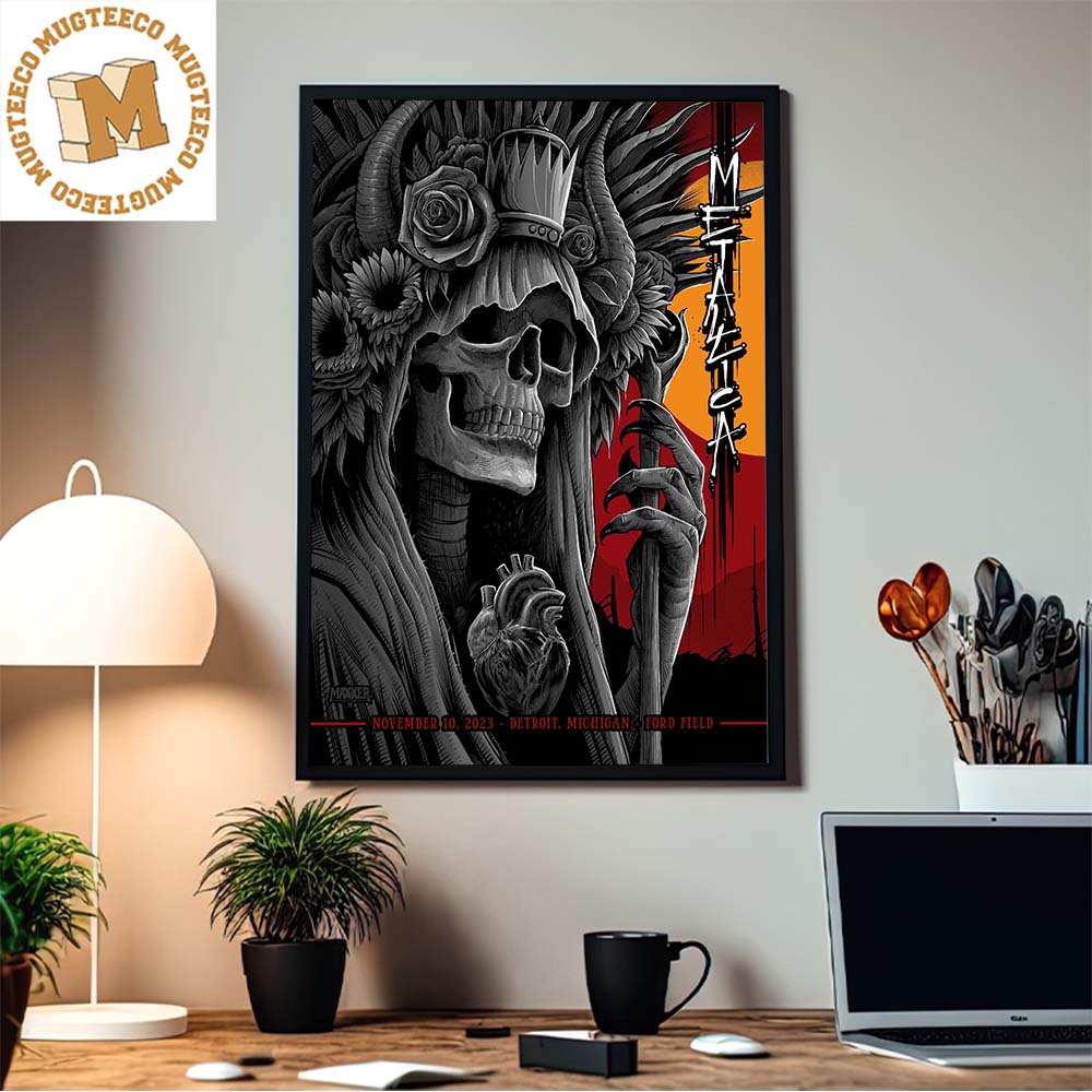 Metallica M72 World Tour Tonight In Detroit Michigan At Ford Field On November 10 2023 First Night Home Decor Poster Canvas Metallica M72 World Tour Tonight In Detroit Michigan At Ford Field On November 10 2023 First Night Home Decor Poster Canvas