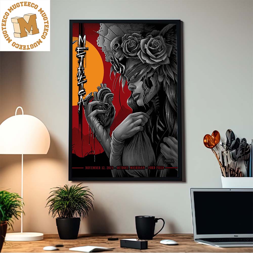 Metallica M72 World Tour Tonight In Detroit Michigan At Ford Field On November 12 2023 Night Two Home Decor Poster Canvas Metallica M72 World Tour Tonight In Detroit Michigan At Ford Field On November 12 2023 Night Two Home Decor Poster Canvas