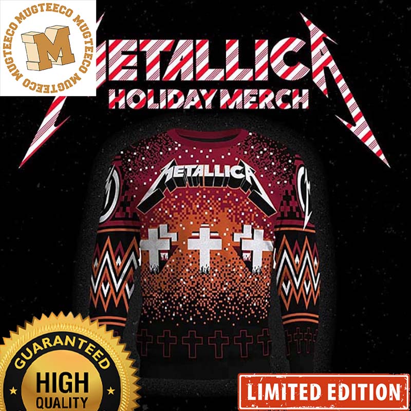 Metallica Master Of Puppets Holiday Merch Knitted Christmas Ugly Sweater Metallica Master Of Puppets Holiday Merch Knitted Christmas Ugly Sweater
