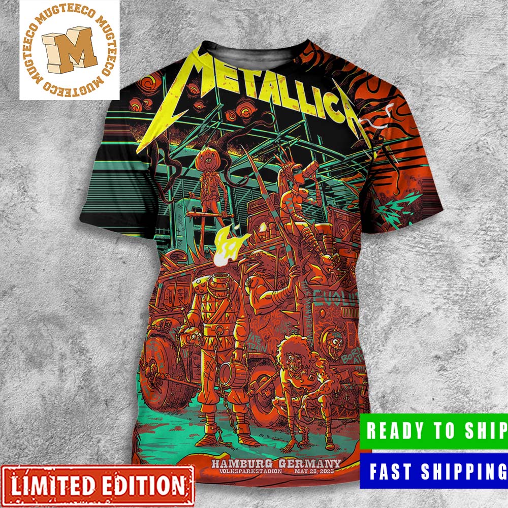 Metallica Night Two Of The M72 World Tour No Repeat Weekend In Hamburg Germany All Over Print Shirt Metallica Night Two Of The M72 World Tour No Repeat Weekend In Hamburg Germany All Over Print Shirt